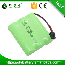 Hecho en china 3.6v ni-mh paquete de baterías recargables